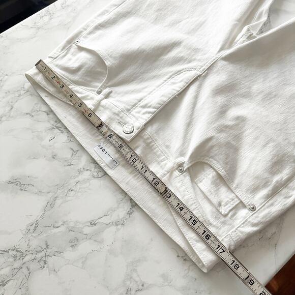 LOFT White Skinny Jeans‎ women’s size 14/32 high rise five pocket - Picture 8 of 10